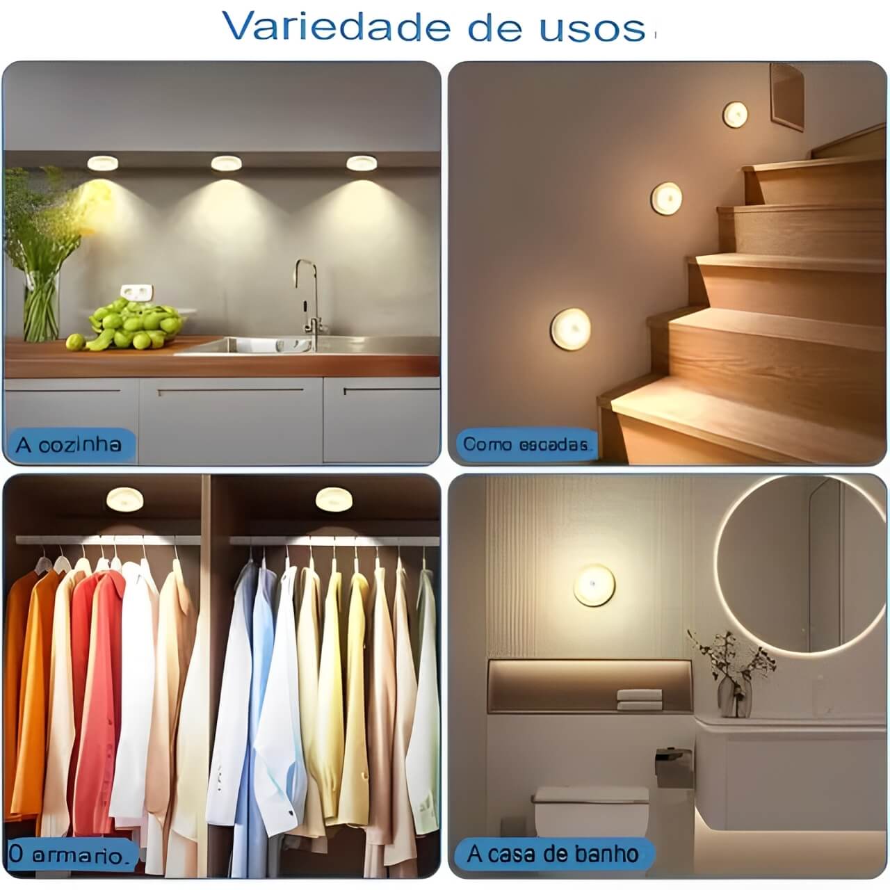 Lâmpada Parede Sensor