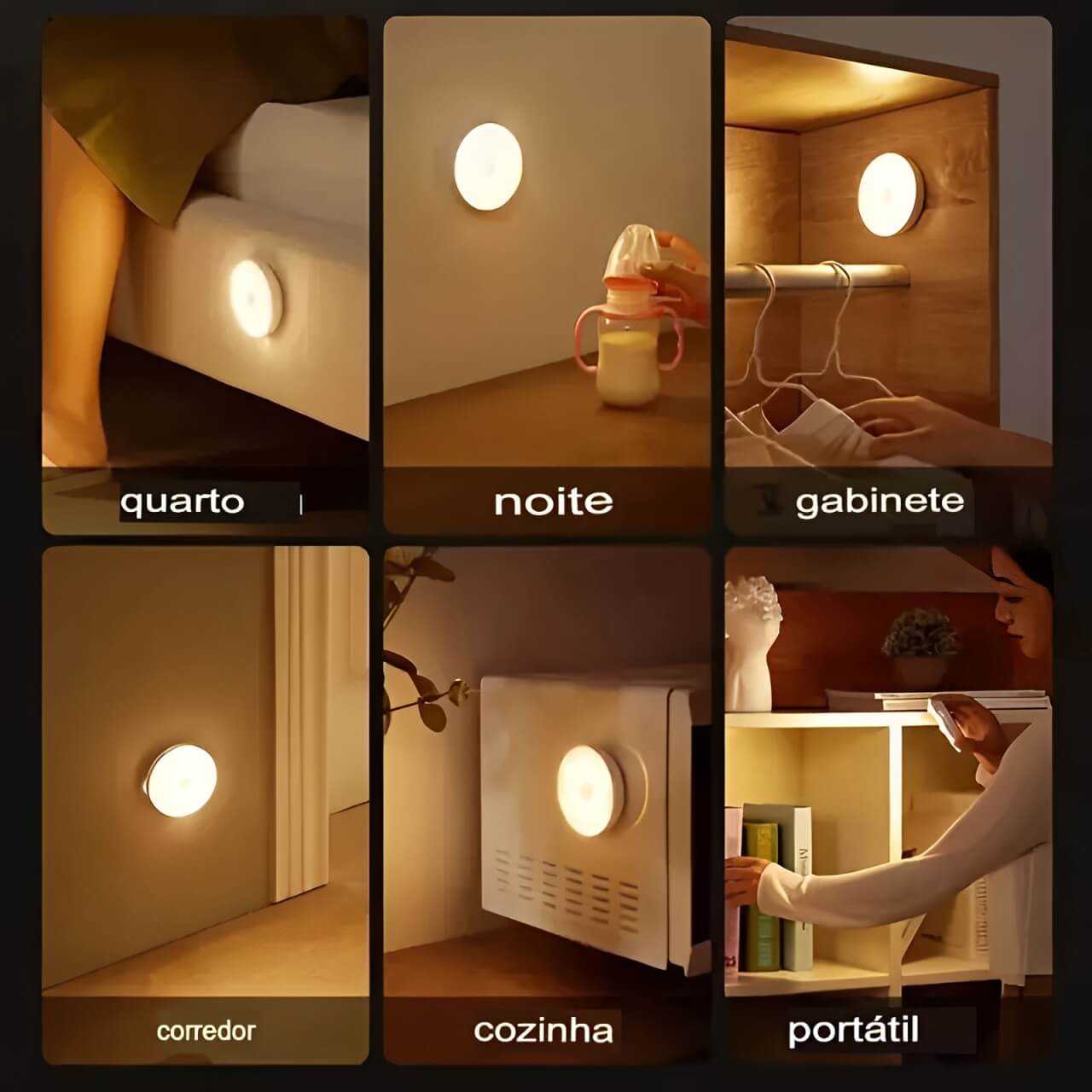 Lâmpada Parede Sensor